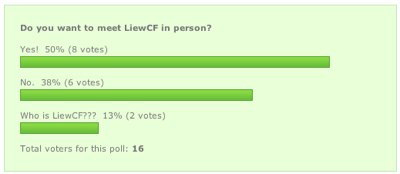 Only half want to meet LiewCF