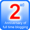 2nd anniversary of full-time blogging