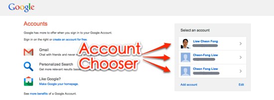 Google Account Chooser