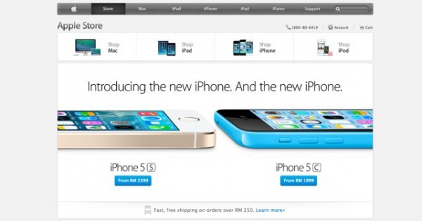 Malaysia Apple Store iPhone 5S 5C
