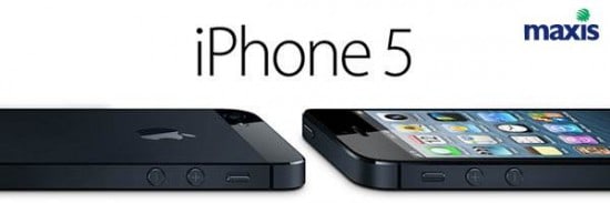 Maxis iPhone 5 banner Maxis iPhone 5 banner