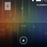 Screenshot: Add widget to lock screen