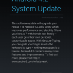 Nexus 7 Android 4.2.1 update