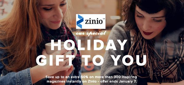 Zinio Digital Magazines Holiday Promotions