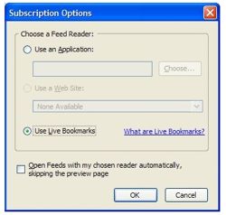 Firefox 2 Alpha 2 - feed subscription options Firefox 2 Alpha 2 - feed subscription options
