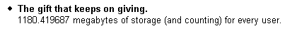 Gmail Space Counter