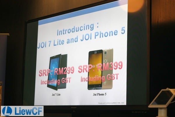 SNS JOI Phone 5 and JOI 7 Lite