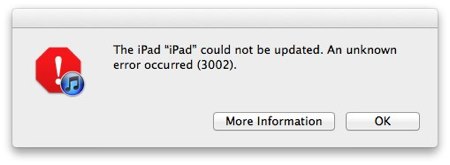 Apple iOS 5 update error
