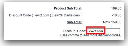 Darksiders 2 discount coupon code for LiewCF.com readers Darksiders 2 discount coupon code for LiewCF.com readers