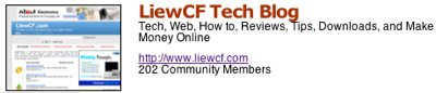 MyBlogLog Community: LiewCF Tech Blog with over 200 members