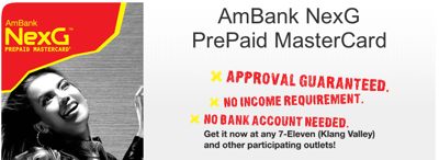 AmBank NexG PrePaid MasterCard