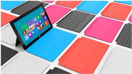 Colors of Touch Cover for Surface tablet