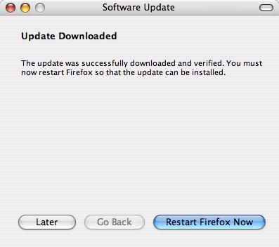 Firefox 1.5 Beta 1 Automatic Update Walk-Through Firefox 1.5 Beta 1 Automatic Update Walk-Through