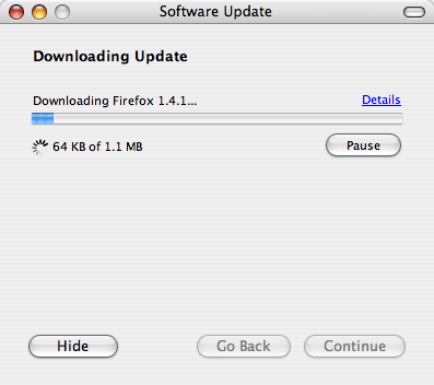 Firefox 1.5 Beta 1 Automatic Update Walk-Through Firefox 1.5 Beta 1 Automatic Update Walk-Through